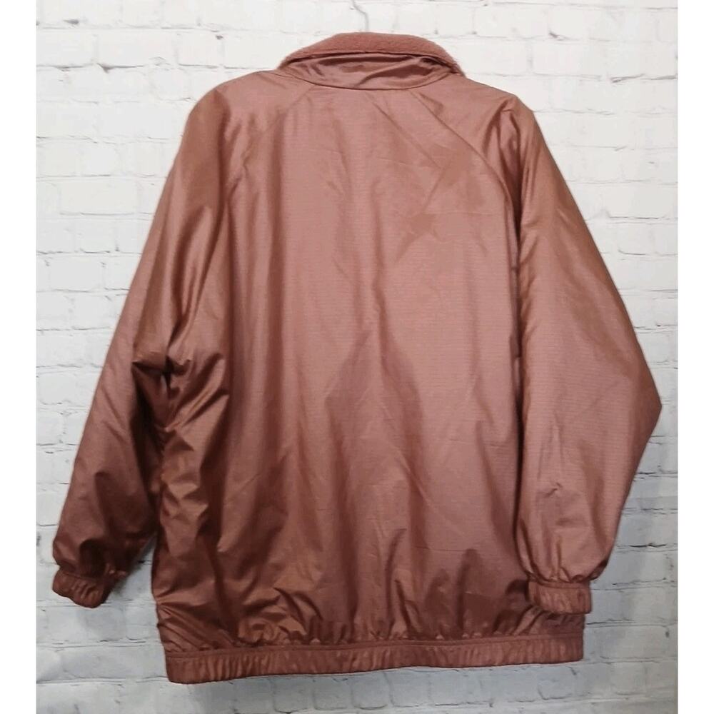 Nike Jacket Coat Reversible Boa Womens SZ M Oversized Fleece & Poly Big Swoosh - Picture 9 of 12